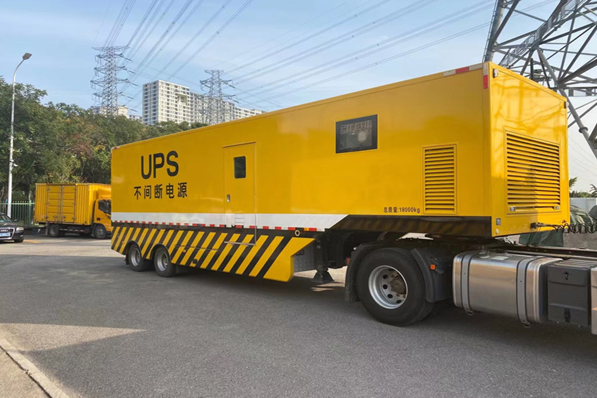 米易发电机租赁施工现场